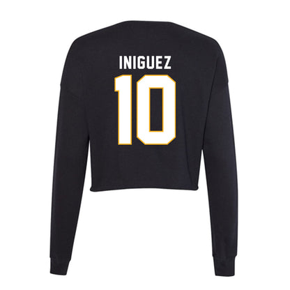 SJSU - NCAA Men's Soccer : Angel Iniguez - Women's Cropped Crew Fleece-1