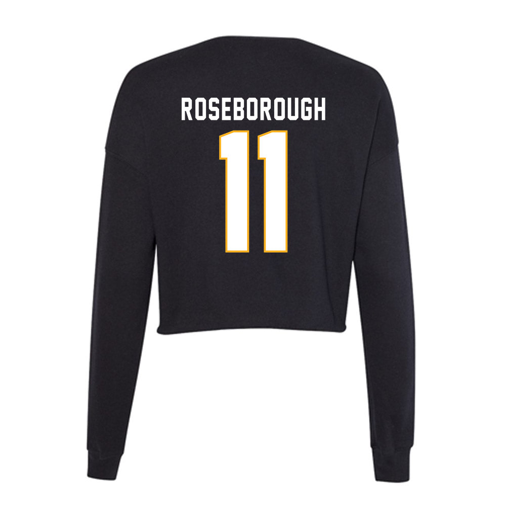 SJSU - NCAA Men's Basketball : Ben Roseborough - Women's Cropped Crew Fleece-1