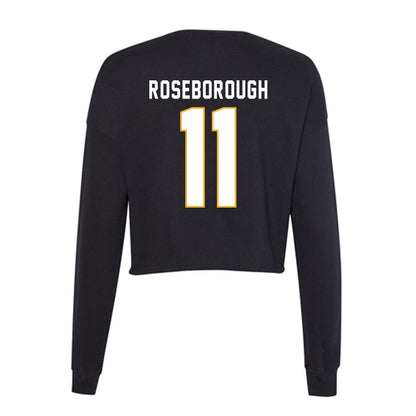 SJSU - NCAA Men's Basketball : Ben Roseborough - Women's Cropped Crew Fleece-1