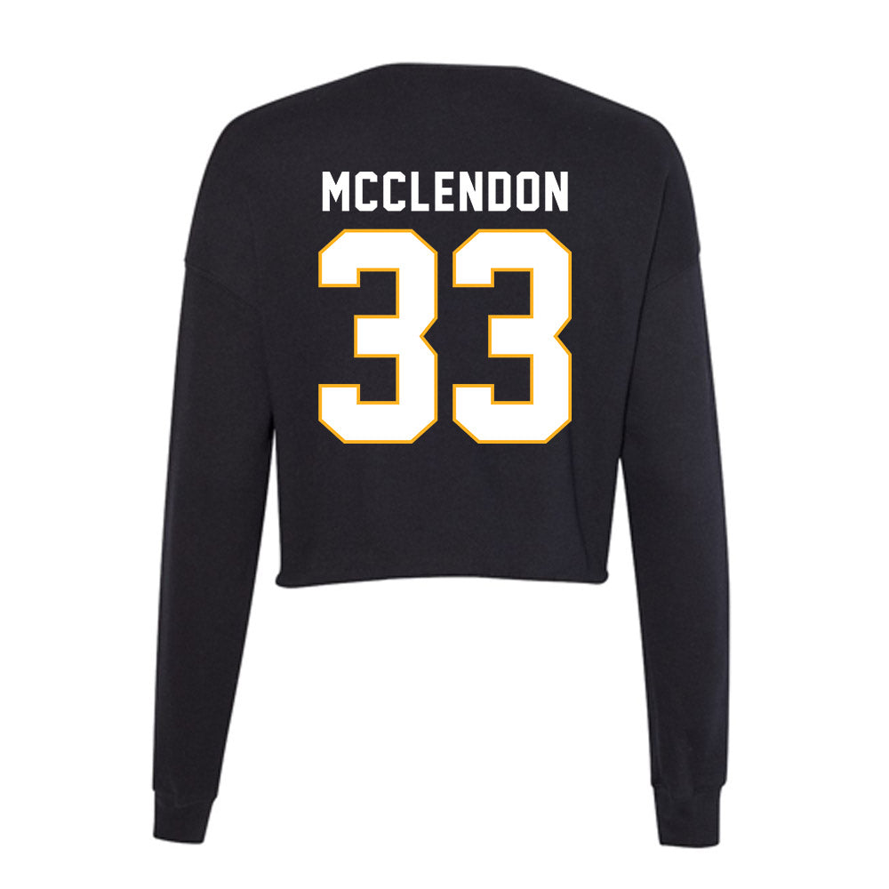 SJSU - NCAA Football : Greg McClendon - Women's Cropped Crew Fleece-1