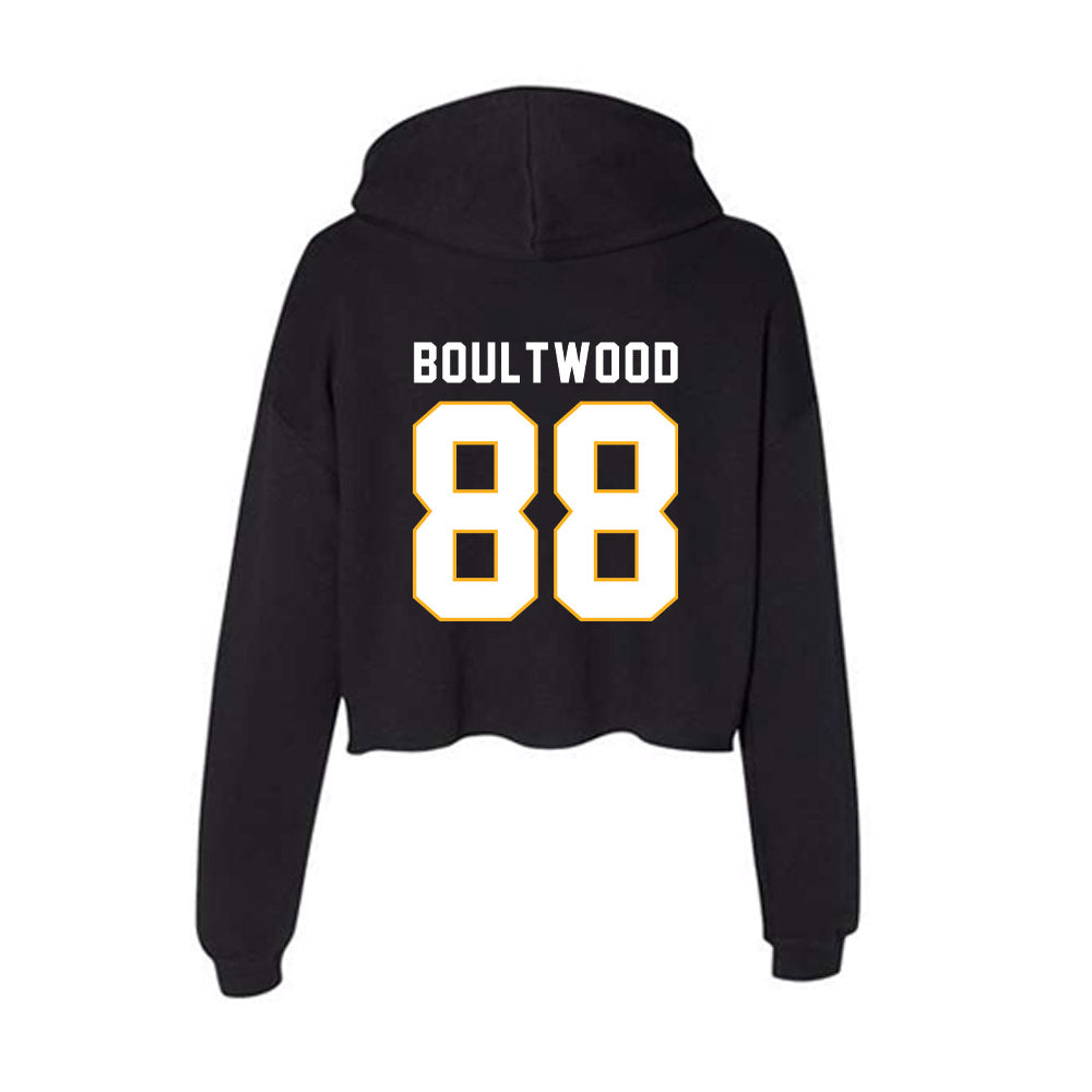 SJSU - NCAA Football : Ryan Boultwood - Women's Crop Fleece Hoodie-1
