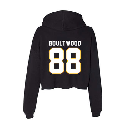 SJSU - NCAA Football : Ryan Boultwood - Women's Crop Fleece Hoodie-1