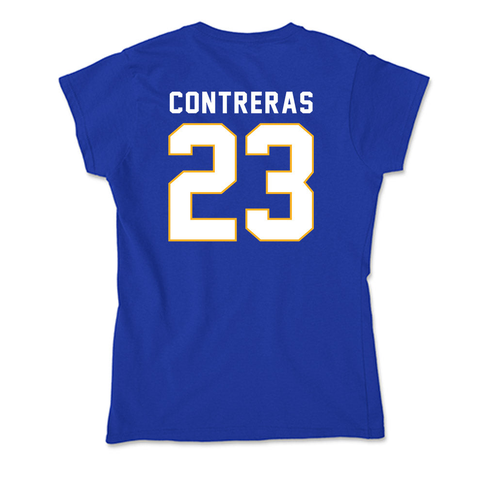 SJSU - NCAA Men's Soccer : Juan Contreras - Soft Style Women’s T-Shirt-1