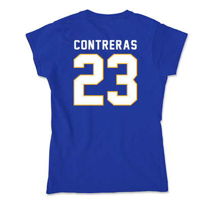 SJSU - NCAA Men's Soccer : Juan Contreras - Soft Style Women’s T-Shirt-1