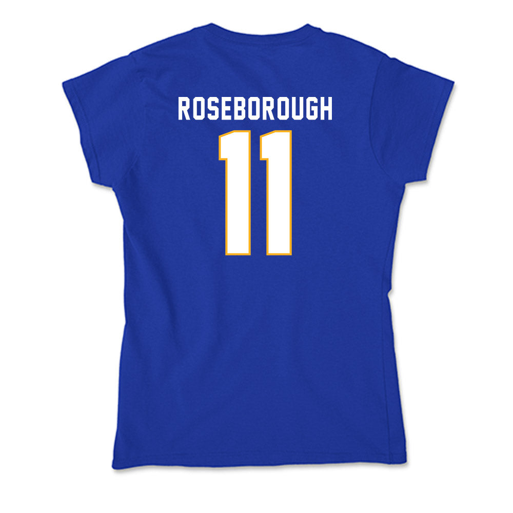 SJSU - NCAA Men's Basketball : Ben Roseborough - Soft Style Women’s T-Shirt-1