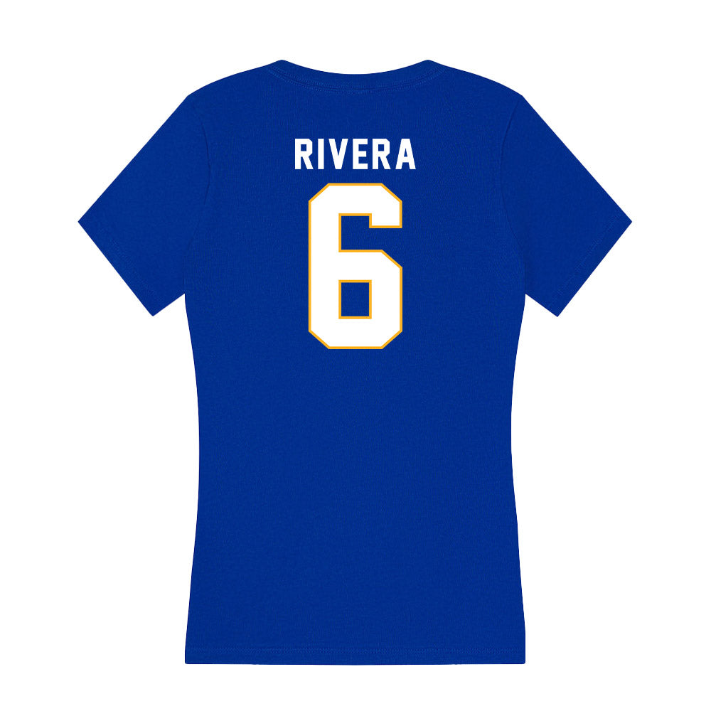 SJSU - NCAA Men's Soccer : Gilberto Rivera - Women's V-Neck T-Shirt-1