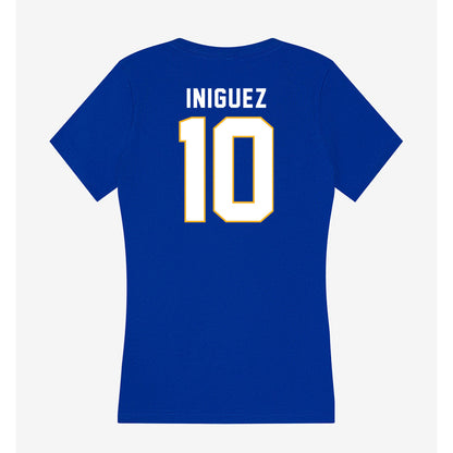 SJSU - NCAA Men's Soccer : Angel Iniguez - Women's V-Neck T-Shirt-1
