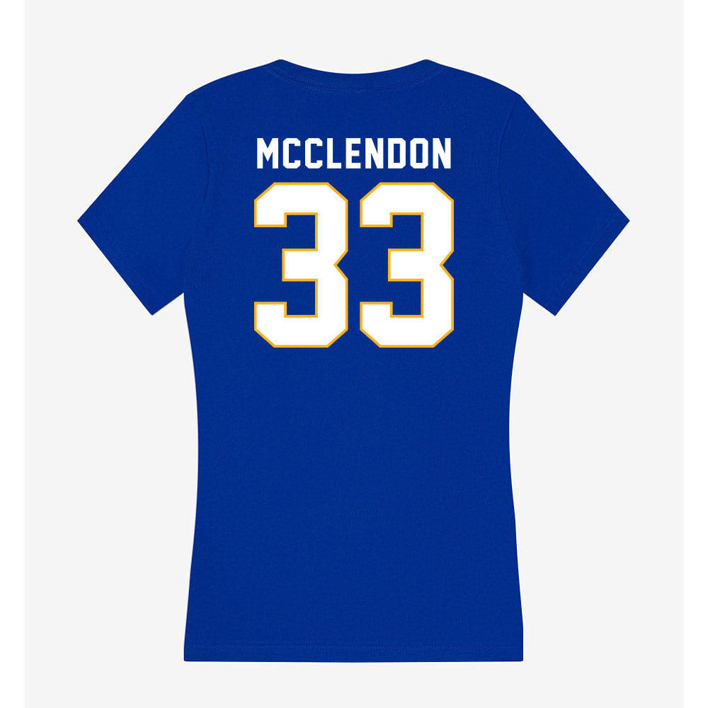 SJSU - NCAA Football : Greg McClendon - Women's V-Neck T-Shirt-1