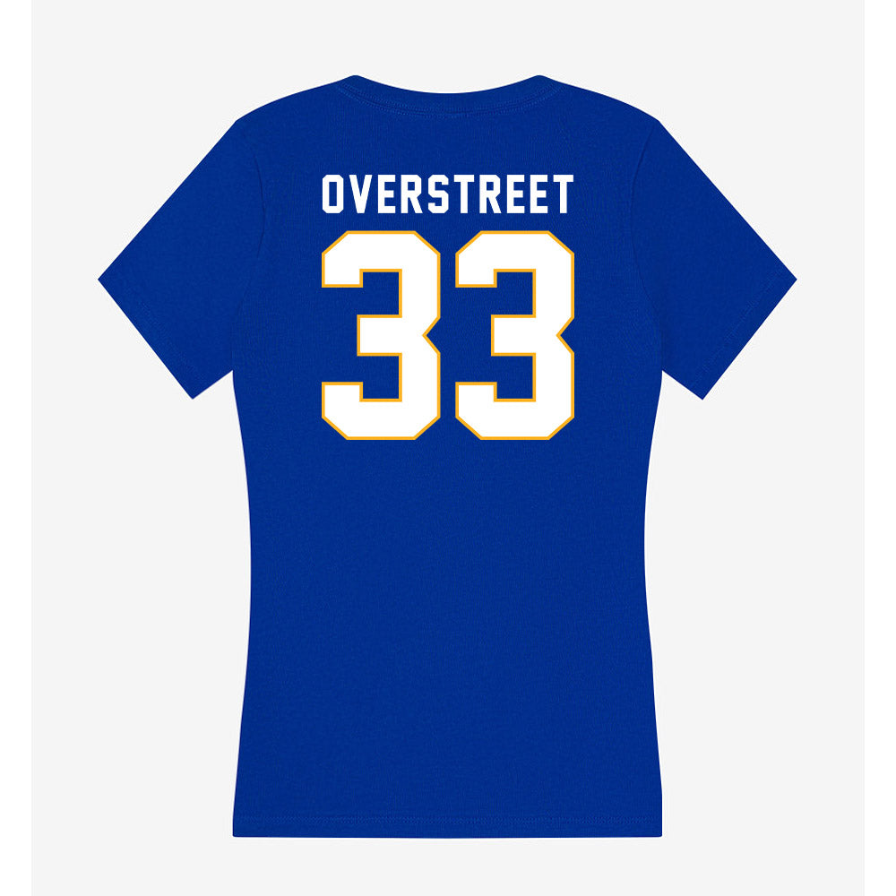 SJSU - NCAA Men's Basketball : Marcus Overstreet - Women's V-Neck T-Shirt-1