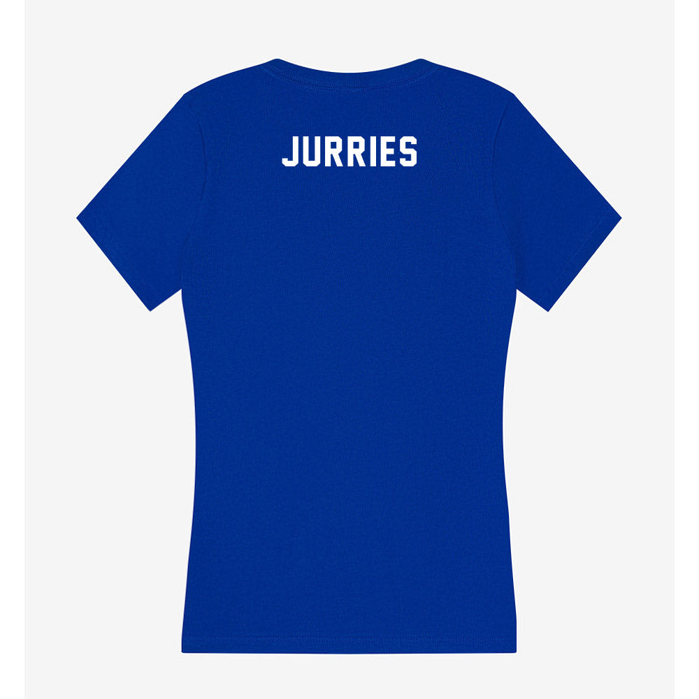 SJSU - NCAA Women's Gymnastics : kaviana jurries - Women's V-Neck T-Shirt-1