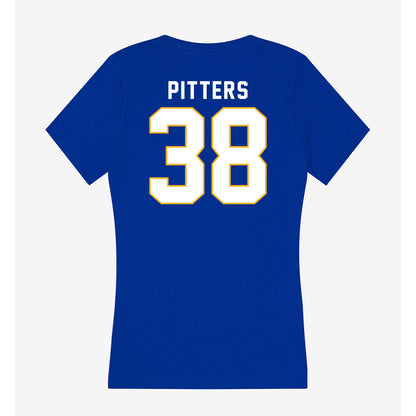 SJSU - NCAA Football : Nassir Pitters - Women's V-Neck T-Shirt-1