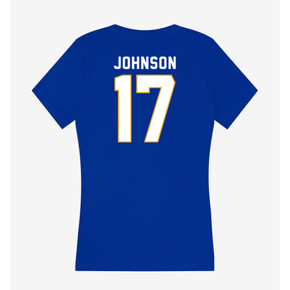 SJSU - NCAA Men's Water Polo : Aidan Johnson - Women's V-Neck T-Shirt-1