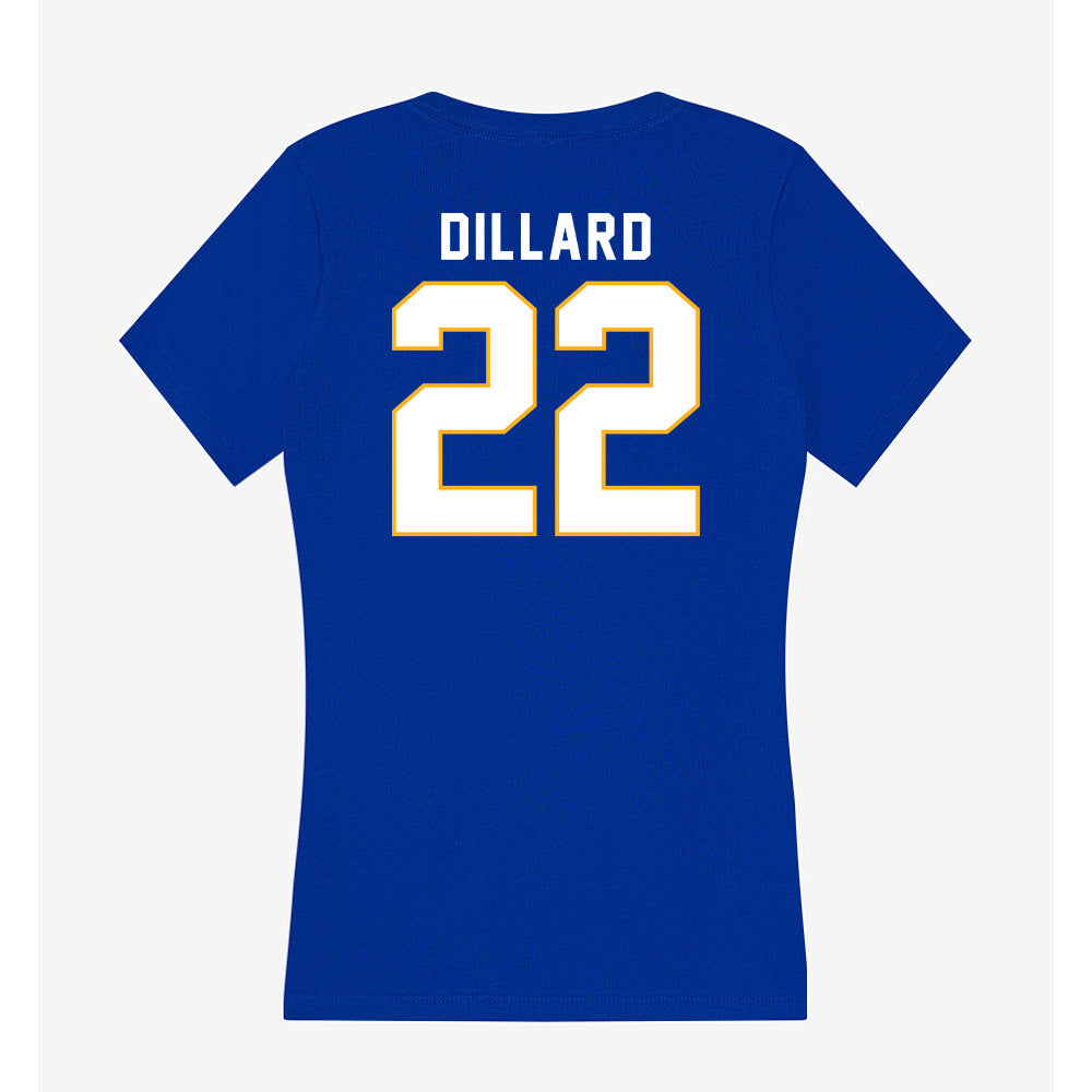 SJSU - NCAA Women's Basketball : Kaliyah Dillard - Women's V-Neck T-Shirt-1