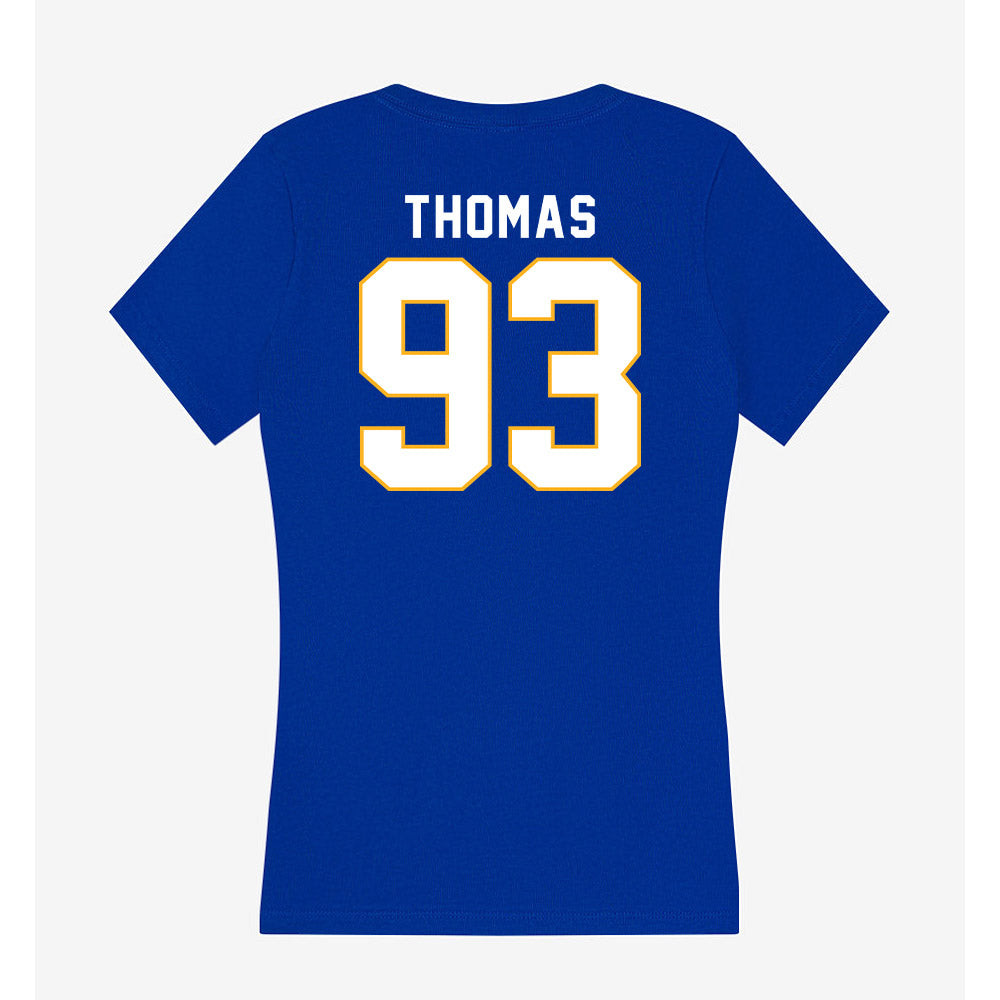 SJSU - NCAA Football : Colton Thomas - Women's V-Neck T-Shirt-1