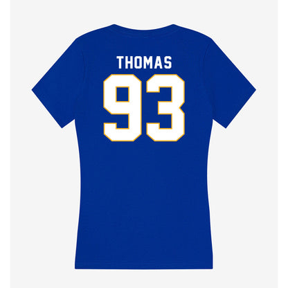 SJSU - NCAA Football : Colton Thomas - Women's V-Neck T-Shirt-1