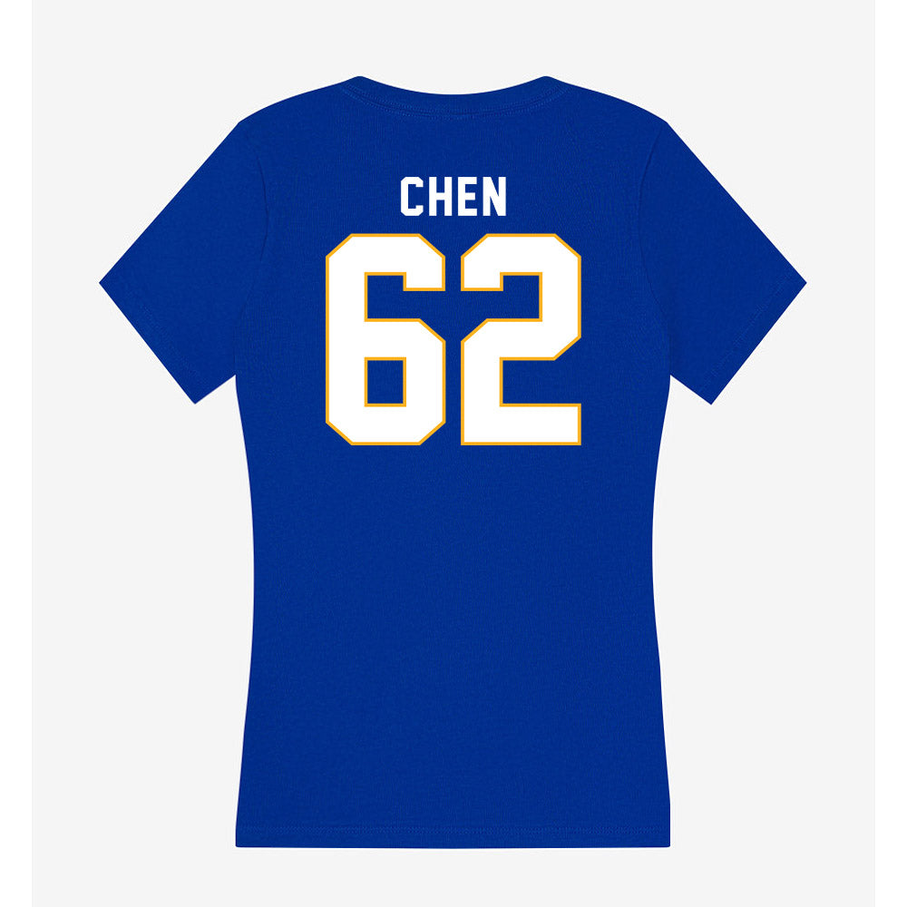 SJSU - NCAA Football : Tyler Chen - Women's V-Neck T-Shirt-1