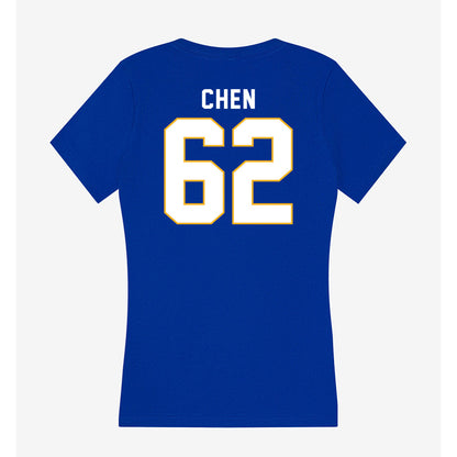 SJSU - NCAA Football : Tyler Chen - Women's V-Neck T-Shirt-1