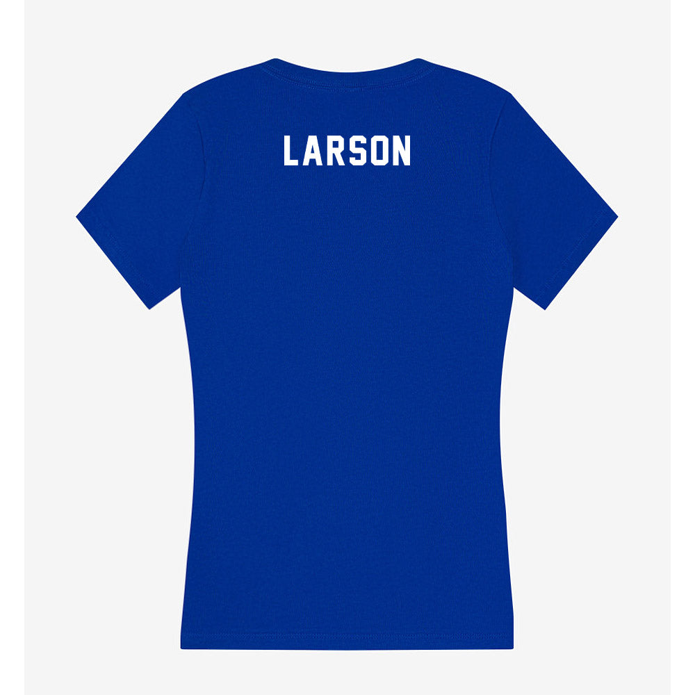 SJSU - NCAA Women's Gymnastics : Kaylee Larson - Women's V-Neck T-Shirt-1
