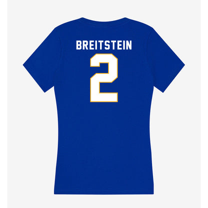 SJSU - NCAA Softball : Paige Breitstein - Women's V-Neck T-Shirt-1