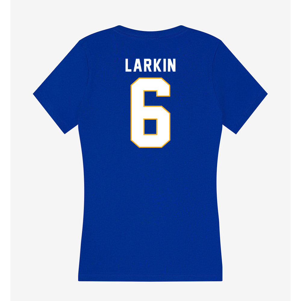SJSU - NCAA Women's Water Polo : Genevieve Larkin - Women's V-Neck T-Shirt-1