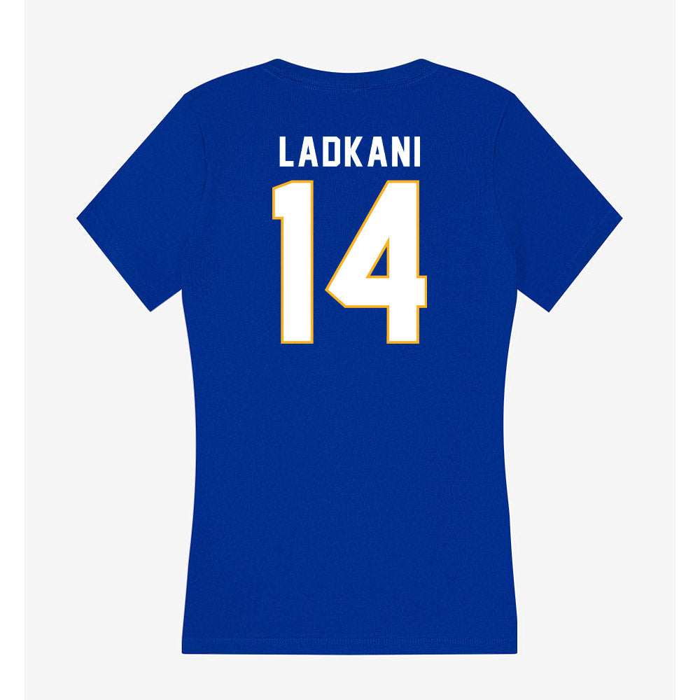 SJSU - NCAA Women's Soccer : Maryam Ladkani - Women's V-Neck T-Shirt-1
