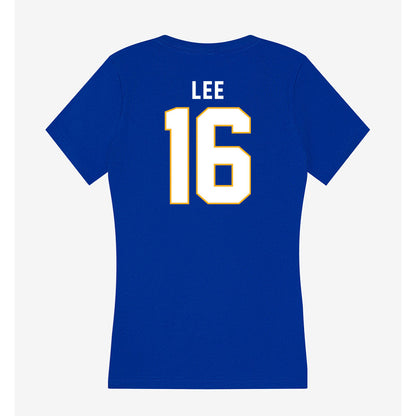 SJSU - NCAA Football : CJ Lee - Women's V-Neck T-Shirt-1