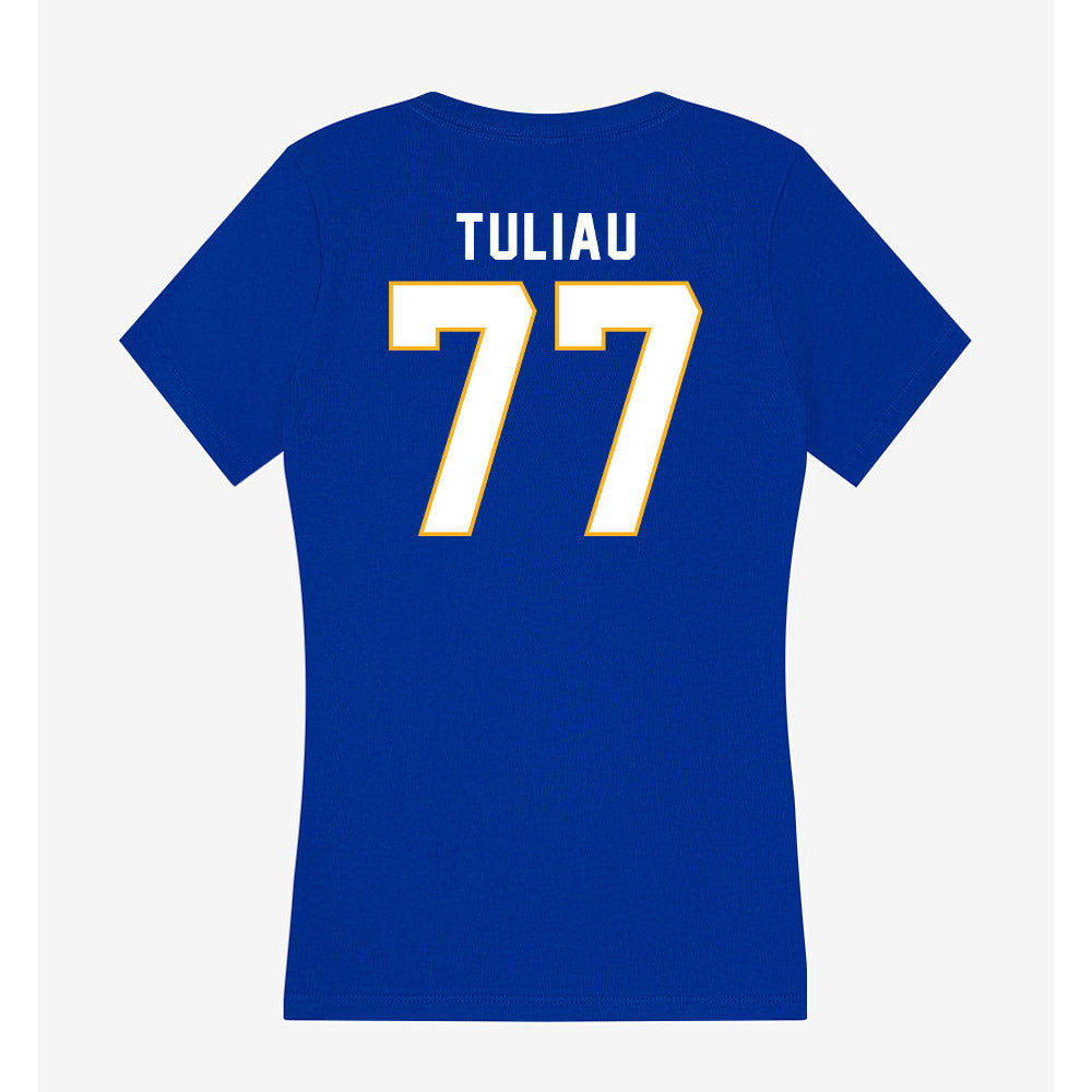 SJSU - NCAA Football : Daniel Tuliau - Women's V-Neck T-Shirt-1