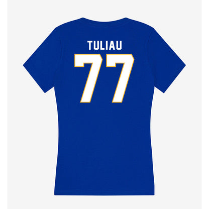 SJSU - NCAA Football : Daniel Tuliau - Women's V-Neck T-Shirt-1