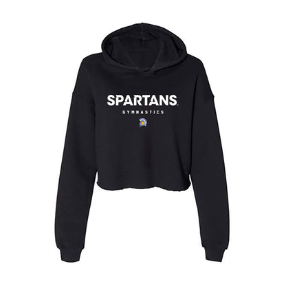SJSU - NCAA Women's Gymnastics : kaviana jurries - Women's Crop Fleece Hoodie-0