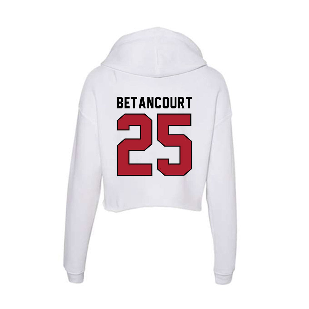 Nicholls State - NCAA Men's Basketball : Domanic Betancourt - Classic Shersey Women's Crop Fleece Hoodie-1