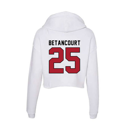 Nicholls State - NCAA Men's Basketball : Domanic Betancourt - Classic Shersey Women's Crop Fleece Hoodie-1
