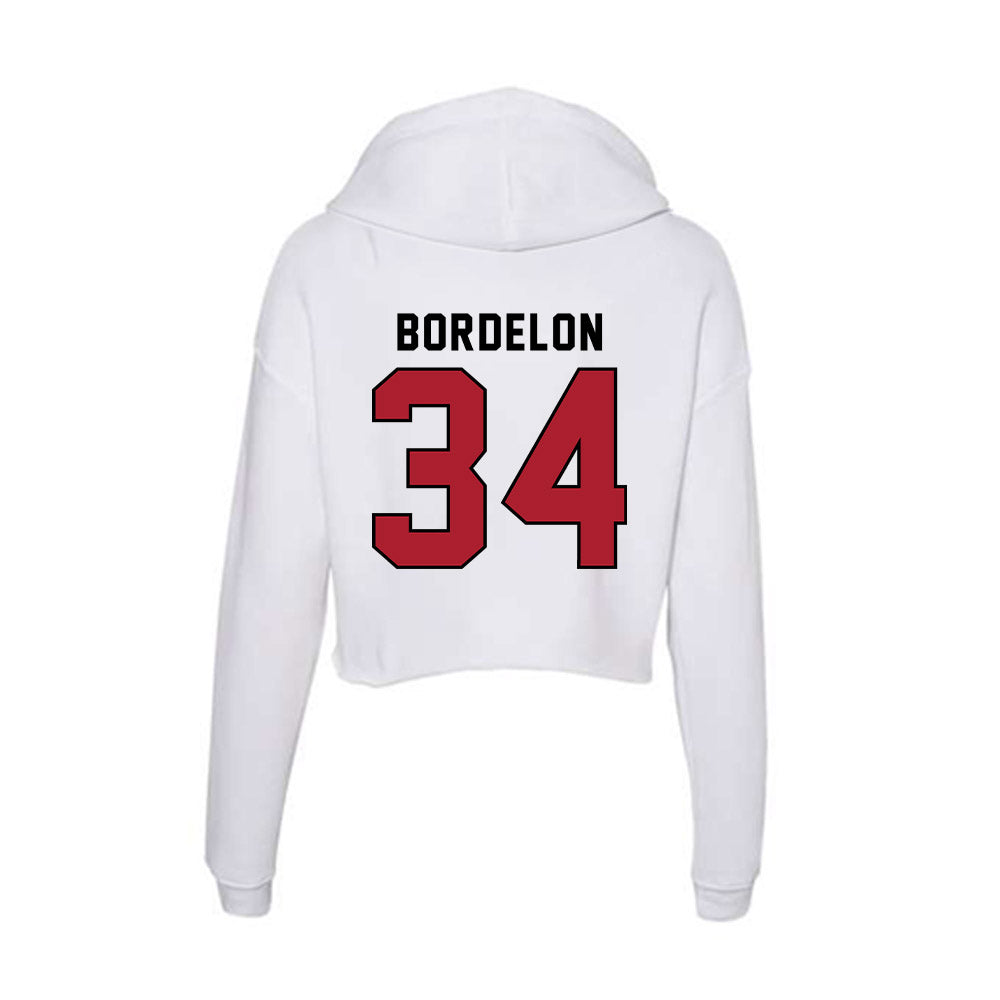 Nicholls State - NCAA Baseball : Joe Bordelon - Classic Shersey Women's Crop Fleece Hoodie-1