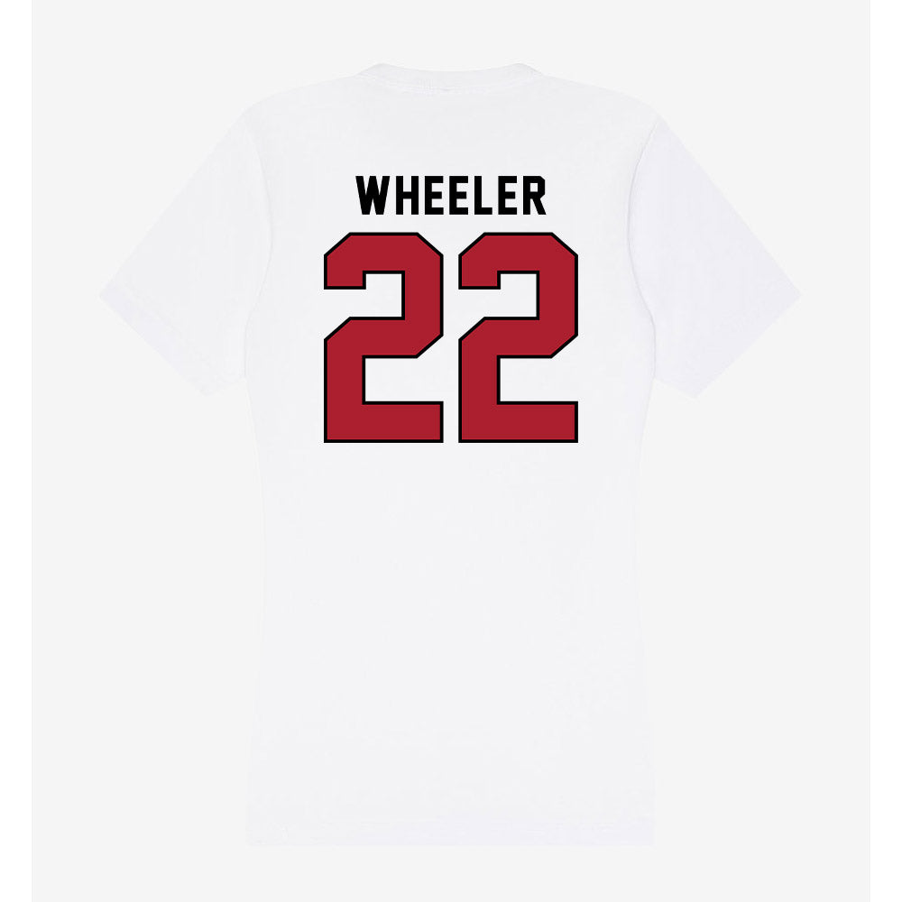 Nicholls State - NCAA Women's Soccer : Alyssa Wheeler - Classic Shersey Women's V-Neck T-Shirt-1