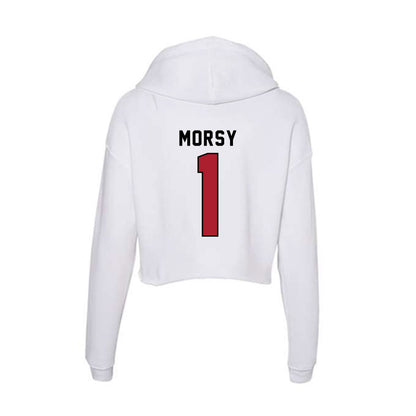 Nicholls State - NCAA Men's Tennis : Omar Morsy - Classic Shersey Women's Crop Fleece Hoodie-1