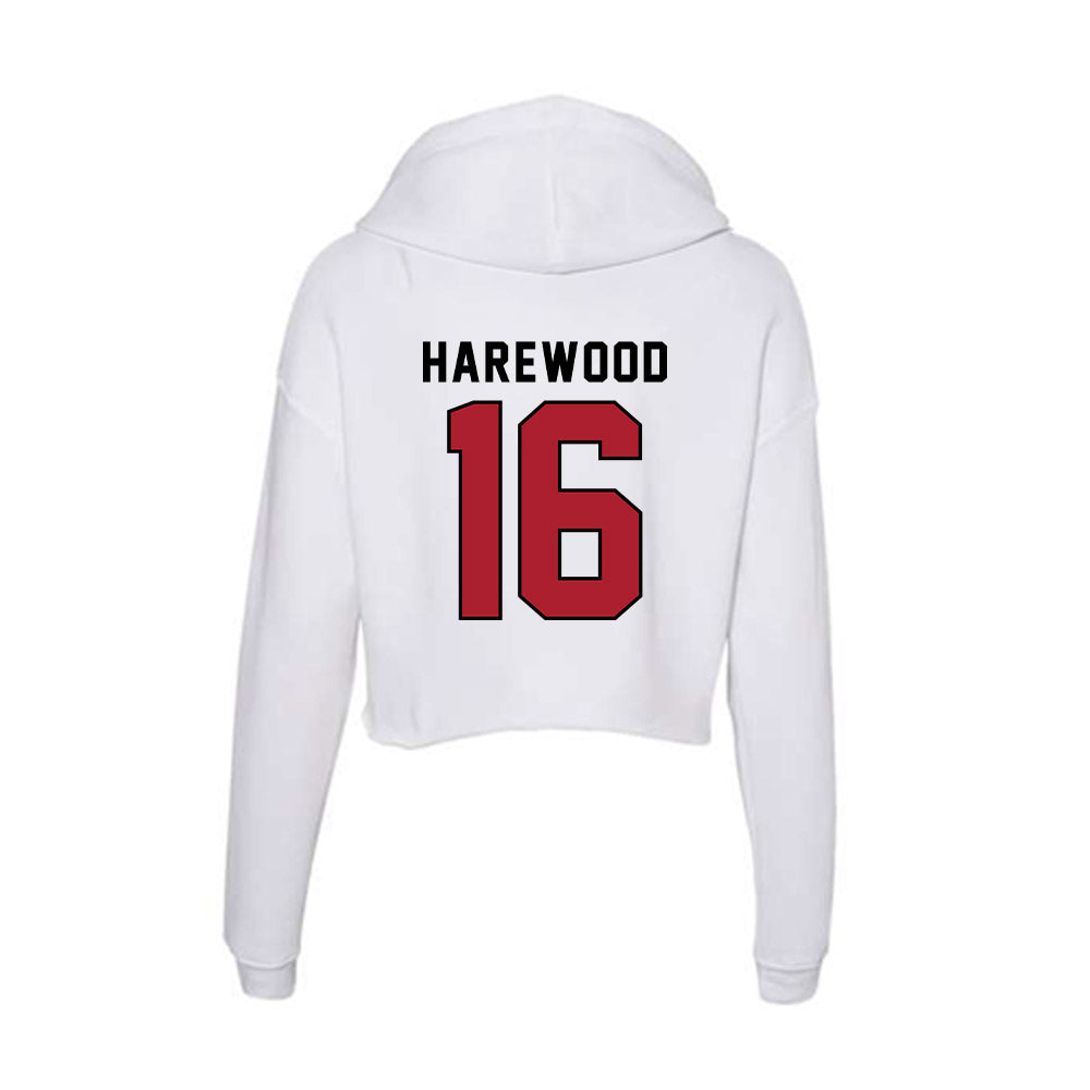 Nicholls State - NCAA Football : Pharrell Harewood - Classic Shersey Women's Crop Fleece Hoodie-1