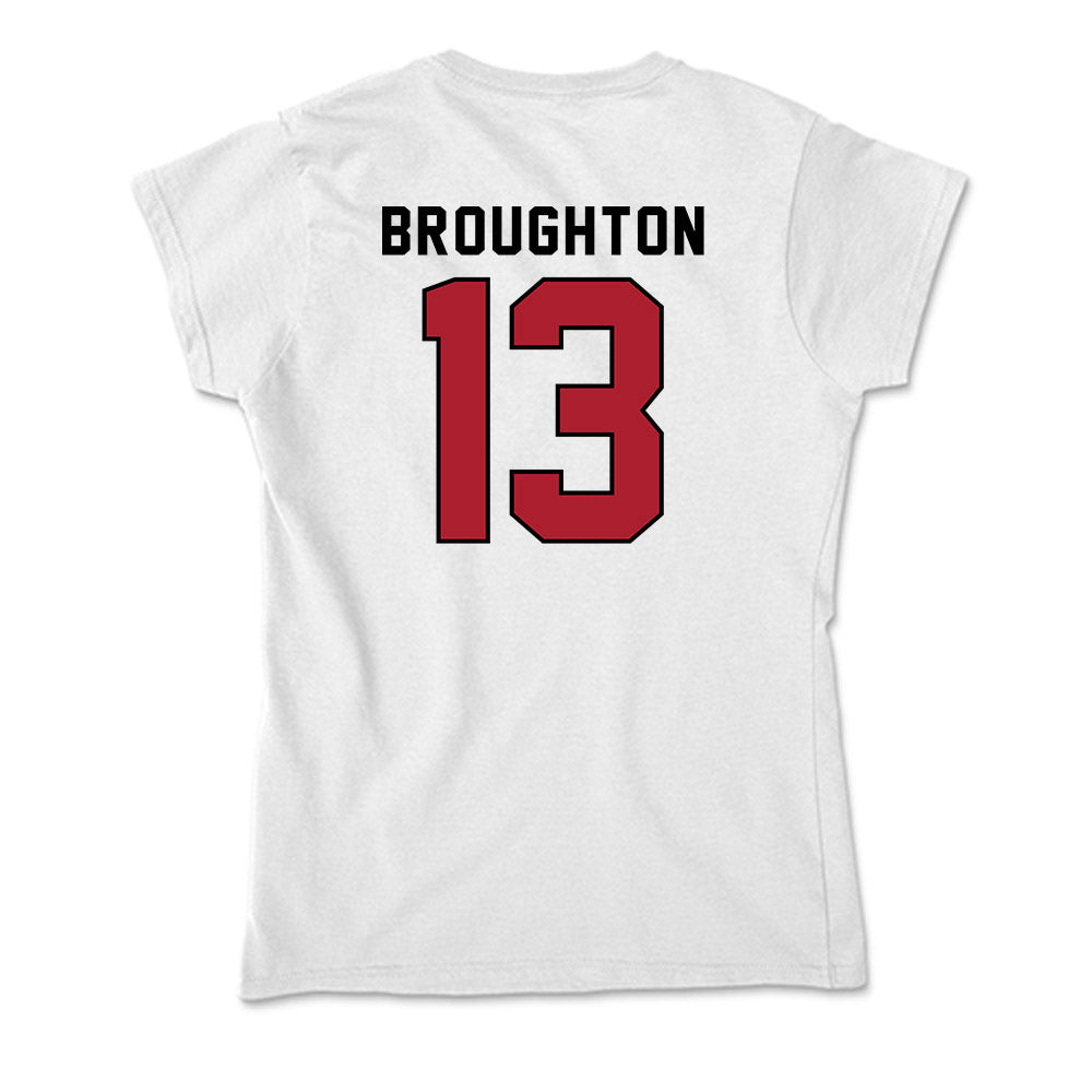 Nicholls State - NCAA Women's Basketball : Asia Broughton - Classic Shersey Soft Style Women’s T-Shirt-1