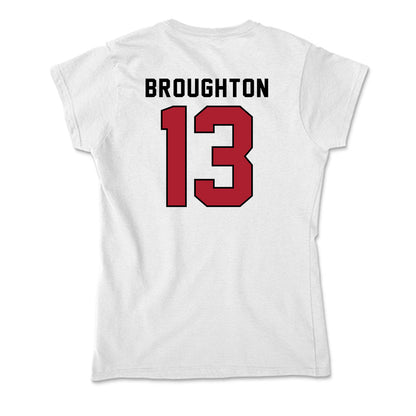 Nicholls State - NCAA Women's Basketball : Asia Broughton - Classic Shersey Soft Style Women’s T-Shirt-1