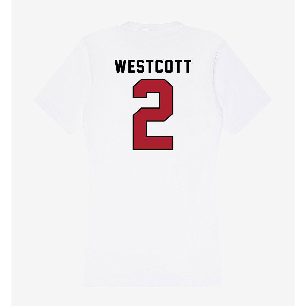Nicholls State - NCAA Baseball : Christian Westcott - Classic Shersey Women's V-Neck T-Shirt-1
