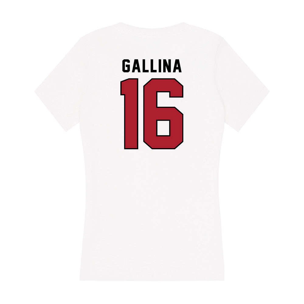 Nicholls State - NCAA Women's Soccer : Mia Gallina - Classic Shersey Women's V-Neck T-Shirt-1