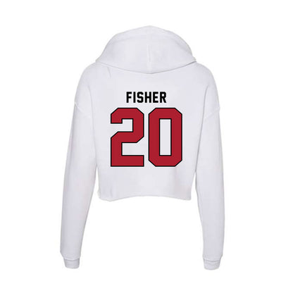 Nicholls State - NCAA Football : Kershawn Fisher - Classic Shersey Women's Crop Fleece Hoodie-1