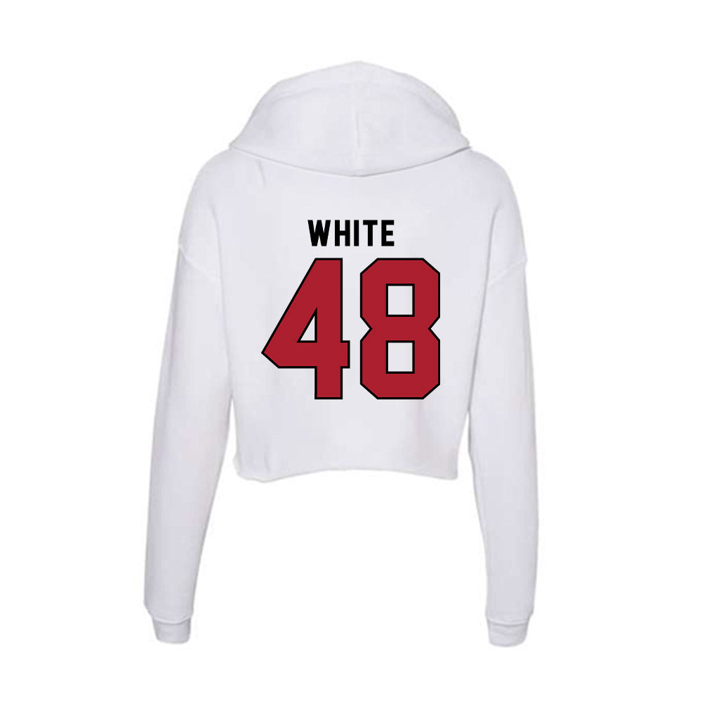 Nicholls State - NCAA Football : Scott White - Classic Shersey Women's Crop Fleece Hoodie-1