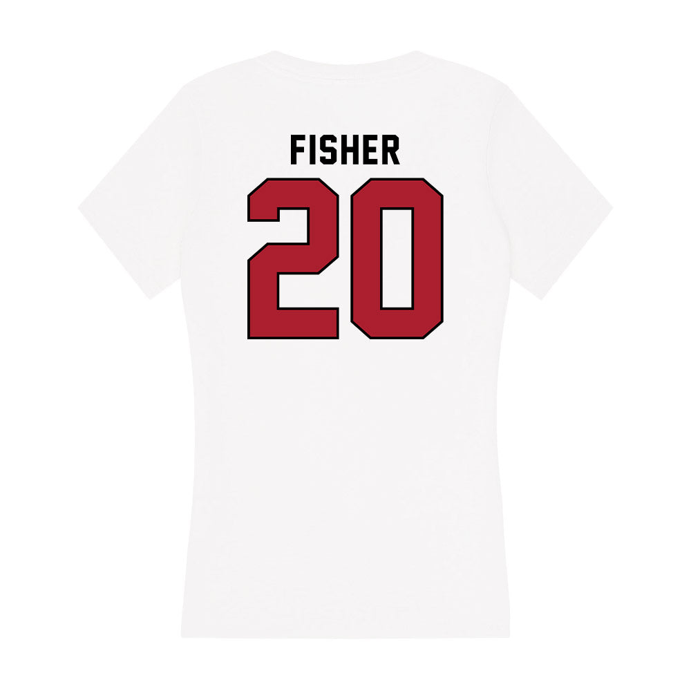 Nicholls State - NCAA Football : Kershawn Fisher - Classic Shersey Women's V-Neck T-Shirt-1