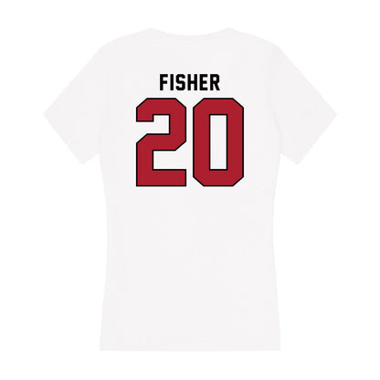 Nicholls State - NCAA Football : Kershawn Fisher - Classic Shersey Women's V-Neck T-Shirt-1