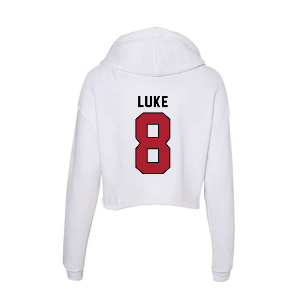 Nicholls State - NCAA Baseball : Haden Luke - Classic Shersey Women's Crop Fleece Hoodie-1