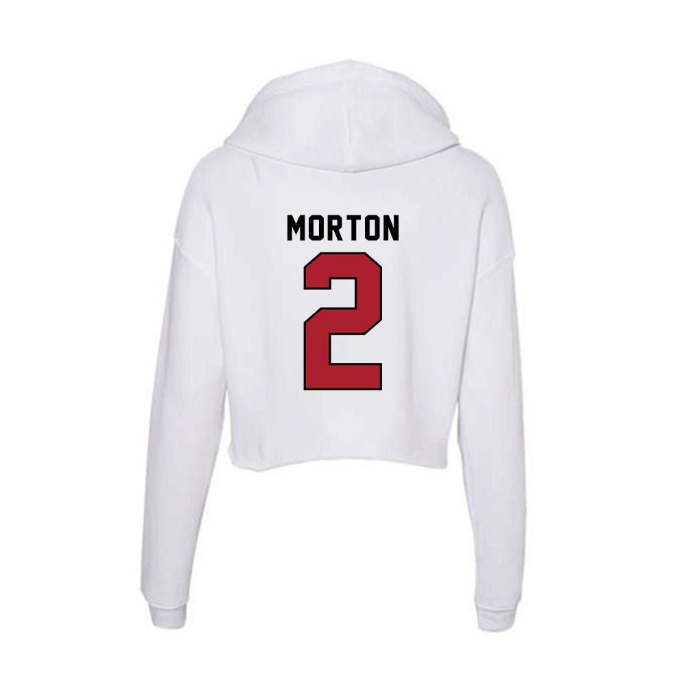 Nicholls State - NCAA Football : Tyler Morton - Classic Shersey Women's Crop Fleece Hoodie-1