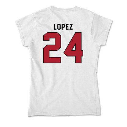 Nicholls State - NCAA Women's Soccer : Alena Lopez - Classic Shersey Soft Style Women’s T-Shirt-1