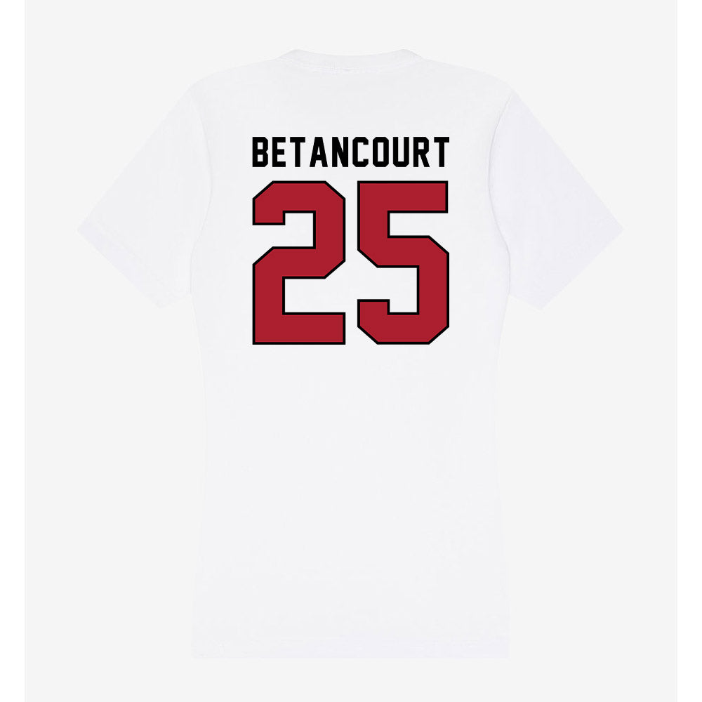 Nicholls State - NCAA Men's Basketball : Domanic Betancourt - Classic Shersey Women's V-Neck T-Shirt-1