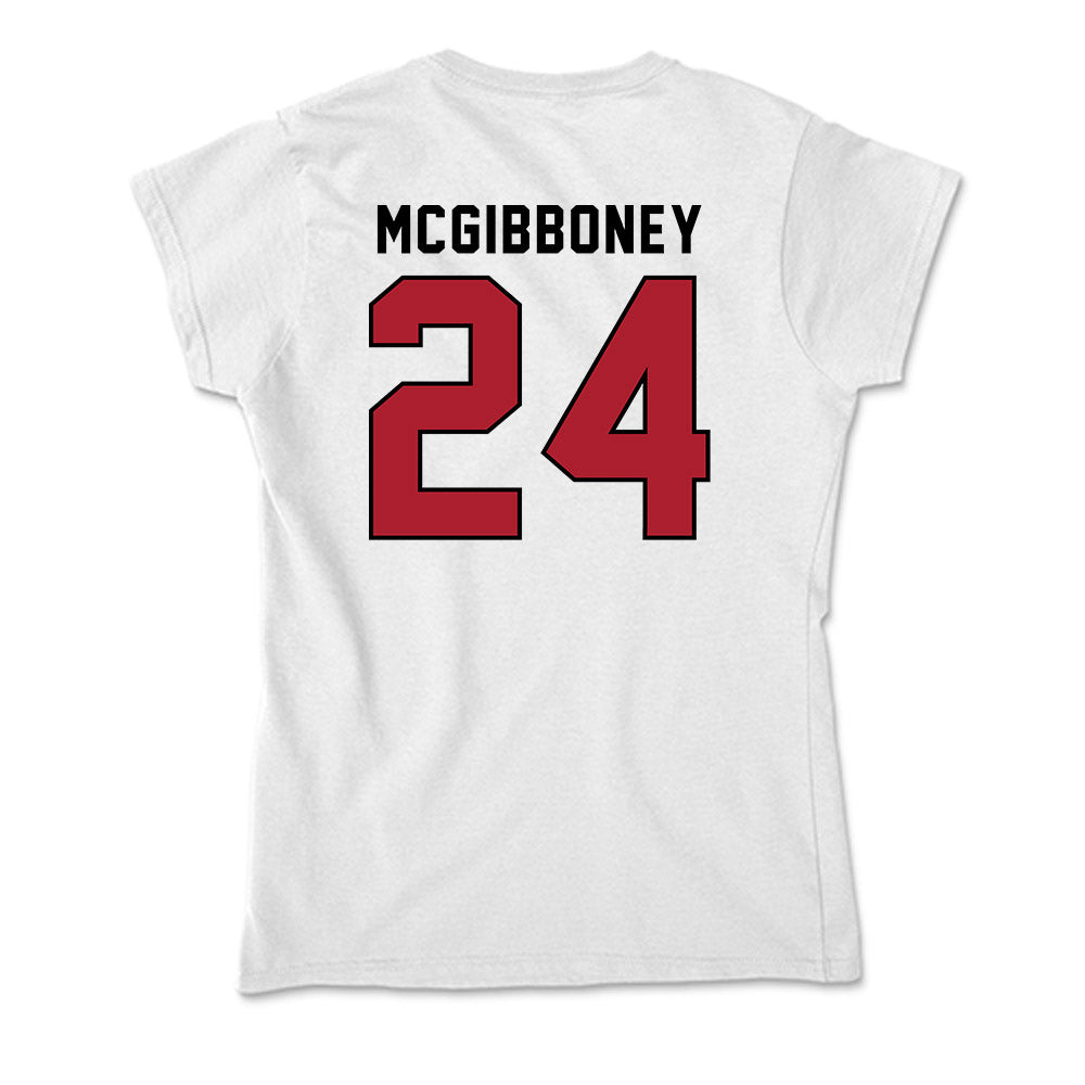 Nicholls State - NCAA Baseball : Luke McGibboney - Classic Shersey Soft Style Women’s T-Shirt-1