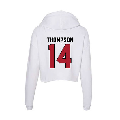 Nicholls State - NCAA Baseball : Caston Thompson - Classic Shersey Women's Crop Fleece Hoodie-1