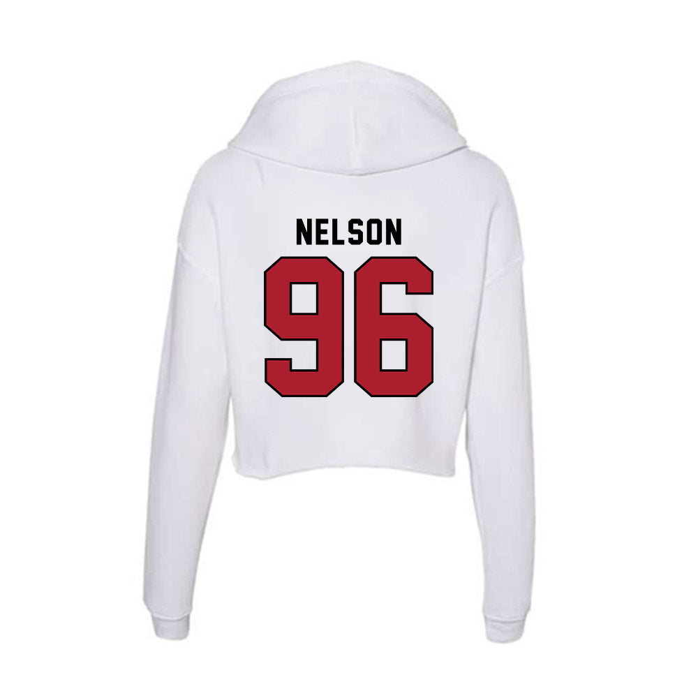 Nicholls State - NCAA Football : Gavin Nelson - Classic Shersey Women's Crop Fleece Hoodie-1